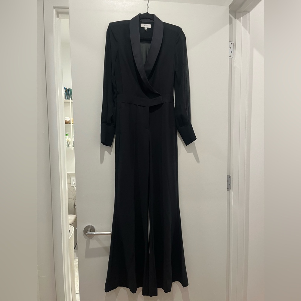 Reiss Black Suit Jumpsuit Size 2